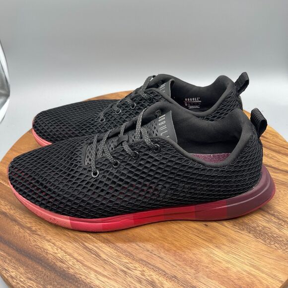 Nobull Mesh Runner Mens Size 13 Red Black Running Sneakers - Picture 3 of 8